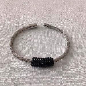 Mesh Silver Tone Bracelet